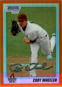 2010 Bowman Chrome Draft Prospects Orange Refractors #BDPP35 Cody Wheeler /25