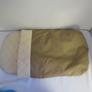 Bugaboo Frog Stroller Bassinet Mattress Beige Canvas Baby Carrycot Cover Fabric 