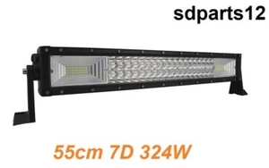 Barre 108 LED 4x4 12/24v 324W 7D 55cm De Toit Pour Camion Tracteur Agricole - Photo 1/5