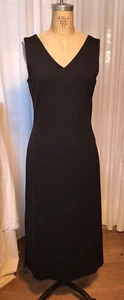 Talbots Womens Long Black Knit Event dress Sz M pre-owned - Picture 1 of 10