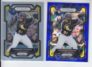 2 - 2024 Prizm TERMARR JOHNSON Silver + Blue Cracked Ice Pirates #199 - Picture 1 of 2