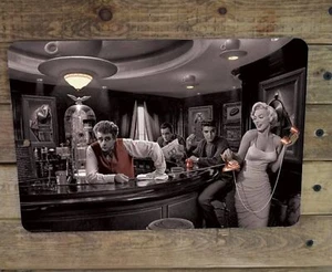 Letrero de póster de metal Java Dreams Marilyn Monroe, James Dean, Elvis 12"x8" - Imagen 1 de 2