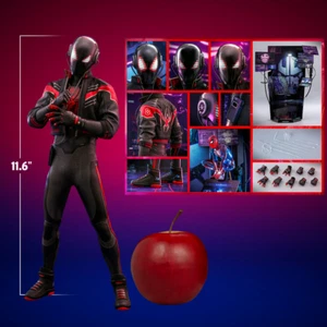 SIDESHOW HOT TOYS VGM49 SPIDER-MAN MILES MORALES 2020 SUIT 1:6 FIGURE MISB - Picture 1 of 11