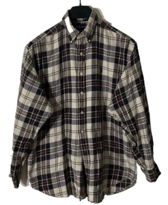 POLO RALPH LAUREN Blaire Plaid Button Up Long Sleeve Pocket Shirt Mens Size L - Picture 1 of 4