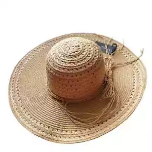Sombrero de playa de paja Marcus Adler con corbata Raffia - Imagen 1 de 1