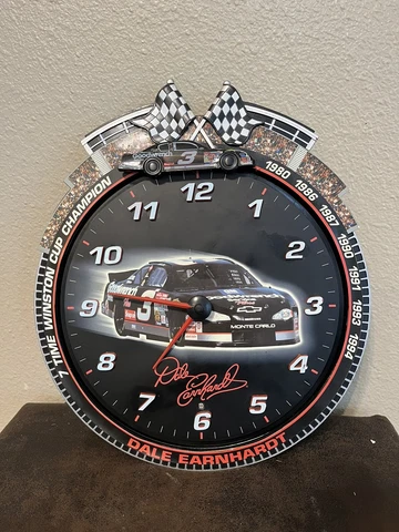 2000 VTG Dale Earnhardt Sr. Wall Clock NASCAR Racing  #3 Goodwrench 7 Time Champ Cover