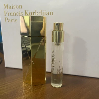 Baccarat Rouge 540 0.37 fl oz by MFK EDP Spray Travel Size + Metal Gold Case