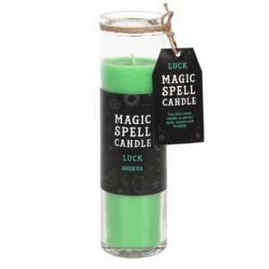 Brandneu SPELL TUBE KERZE - LUCK Grüntee Duft Heidnische Hexerei - Bild 1 von 2