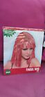 Red Tinsel Wig; Brand New; Adult with Bangs.