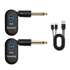 2.4GHz Guitar Wireless System for Electric Guitar Bass Violin Rechargeable - Picture 1 of 15