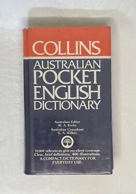 Collins Australian Pocket English Dictionary Book Hardcover Edition Everyday Use - Image 1 of 4