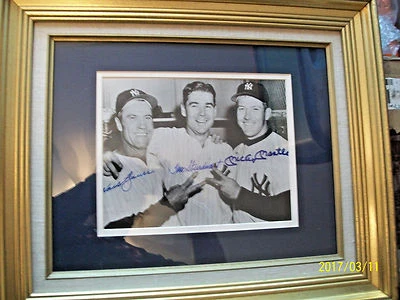 Mickey Mantle Autographed 8" X 10" Photo w/ JSA LOA W/Hank Bauer Tom Sturdivant - Image 1 of 4