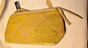 Burberry Cosmetic / Travel Pouch,  Gold Tone Zipper - Picture 1 of 5