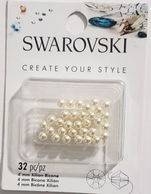 SWAROVSKI Create Your Style 4mm Xilion Bicone - PEARL CREAM - 32 pcs - Image 1 of 2