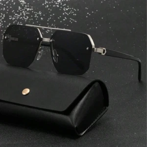 Gafas De Sol Modelo Exclusivo Limitado Clásico Para Hombre Polarizada Moda Black - Picture 1 of 6