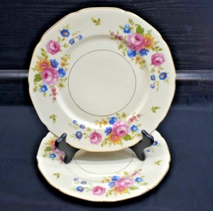Set of 2 - H&Co Heinrich & Co #12955 - 10 1/8" Floral Dinner Plates (575) - Picture 1 of 13