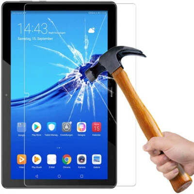 UK Tablet Tempered Glass Screen Protector For Huawei MediaPad T3/T5/M5/M6/T10/T8 - Image 1 of 4