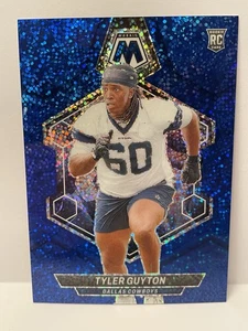 2024 Panini Mosaic - Blue Sparkle 44/96 SSP Dallas Cowboys Tyler Guyton - Picture 1 of 2