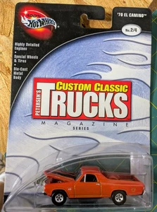 Revista Hot Wheels Custom Classic Trucks Serie '70 El Camino Naranja 1:64 NISP - Imagen 1 de 4