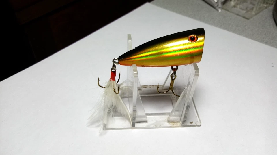 CORDELL, POPPER RESISTENTE-2", LADOS DORADOS/REFLECTANTES,==COMO NUEVO==MARCADO==NUEVO,OTROS Foto 1 de 4