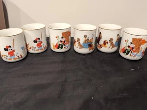 6 Vtg Disneyland & Walt Disney World Mickey & Friends Made In Japan Coffee Mug - Picture 1 of 8