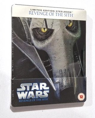Star Wars Episode III Revenge Of The Sith BLU RAY STEELBOOK SEALED - Image 1 of 3