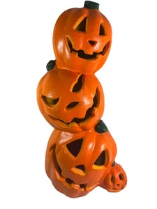 Molde soplado torre pila calabaza Halloween iluminar torre Jack-o-Lantern 1999 - Imagen 1 de 15