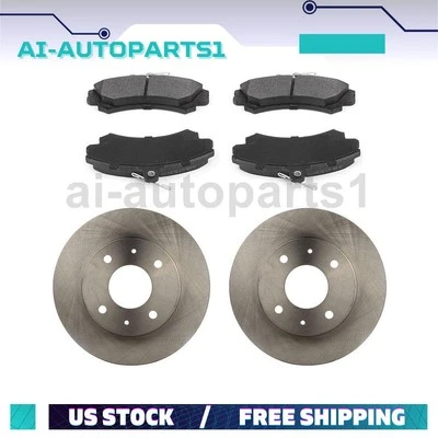 Juego de rotores de freno delanteros + pastillas de freno para Mitsubishi Space Star 2003 04 Foto 1 de 4