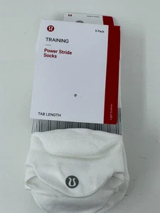 Pack de 5 calcetines LULULEMON POWER STRIDE TAB BLANCOS TALLA mediana 6,5-8,5 - Imagen 1 de 3