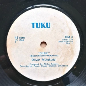 Oliver Mutukudzi - Sihle - ZIMBABWE African Afro 45 / Tuku VG+ - Picture 1 of 1