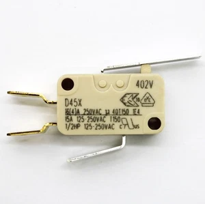 ZF 16A 250VAC Tab Term SPDT NO/NC Attuatore a Leva Interruttore Azione a Scatto D45U-V3LD - Foto 1 di 2