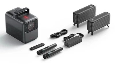 NEBULA X1 Laser 4K Projector 3500 Lumen Dolby SPEAKERS, CASE, MICROPHONES BUNDLE - Image 1 of 4