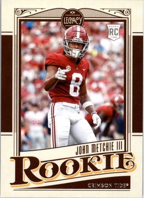 2022 Panini Chronicles Draft Picks Legacy Rookies #14 John Metchie III - FB - Image 1 of 2
