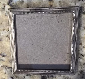 3½" x 3-1/2" Metal Picture Photo Art Frame Easel Bottom Free Standing Ornate - Picture 1 of 5