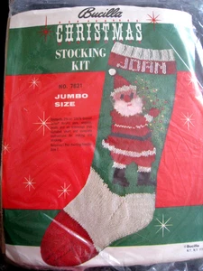 Weihnachten Jumbo Urlaub Bucilla Strickstrumpf Strickset, Weihnachtsmann & Baum, 7621, Neu in Verpackung - Bild 1 von 8