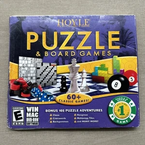 Hoyle Puzzle & Board Games (Windows Mac PC 2007 DVD-ROM NEW) 60+ Classics Puzzle - Picture 1 of 8