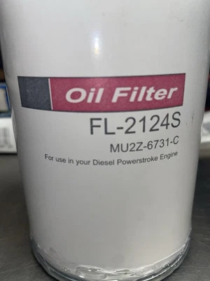 Filtro de óleo FL2124S (substitui FL2051S) 11-19 Ford F250/350/450/550 Powerstroke - Imagem 1 de 3