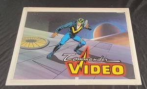 Original Production Cel Commander Video Original Background Art Sci Fi - Bild 1 von 1