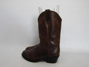 Botas vaqueras de cuero marrón Ariat para hombre talla 9,5 EE - Imagen 1 de 11