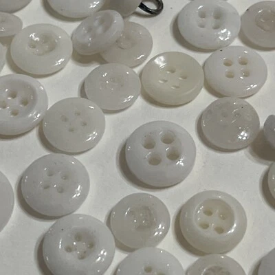 Botones cristal blanco vintage Foto 1 de 4