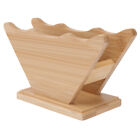 Wooden Coffee Filter Container Square Filters Bar Accessories