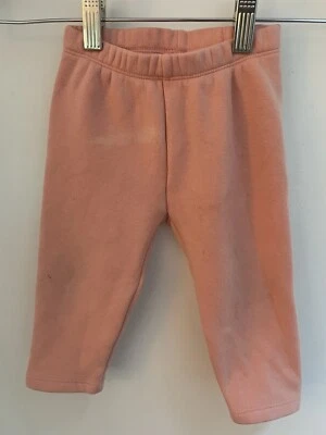 baby Gap Baby Girls Solid Peach Cozy Cotton Blend Full Length Leggings 12-18 M - Image 1 of 4