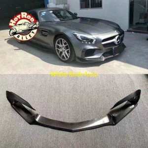 CARBON FIBER FRONT BUMPER LIP SPLITTER DIFFUSER FOR MERCEDES BENZ AMG GT GTC GTS - Picture 1 of 11