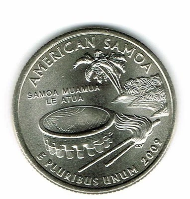 2009-D Denver Brilliant Uncirculated American Somoa Quarter Coin! - Image 1 of 2