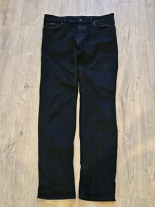 Hugo Boss Men's Denim Jeans Candiani Stretch Italian Fabric 34×34 Black - Picture 1 of 14