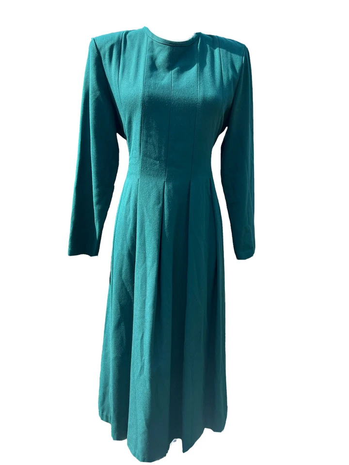 Vestido midi vintage Orvis verde pradera para mujer loco en EE. UU. talla 10P Foto 1 de 4