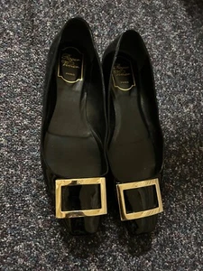 Roger Vivier Zapatos Mujer Clásico Negro Plano - Imagen 1 de 5