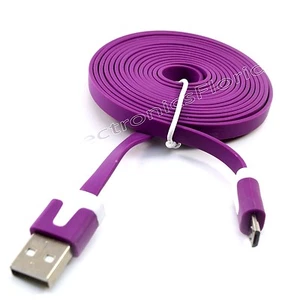 LOT Flat Micro USB Charger Cable Cord Sync For Android Cell Phones  Lot - Picture 1 of 22