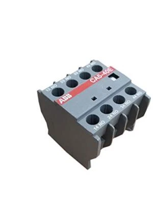 CA5-40E, ABB, Auxiliary Contacts Front Mount Block, 4NO, Screw Clamp, CA5 Series - Image 1 of 2