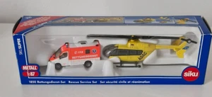 Siku 1850 Rettungsdienst Set Krankenwagen und ADAC Hubschrauber Neu und OVP - Bild 1 von 6